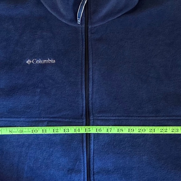 Men's Navy Blue Columbia Zip-Up Fleece Size XXL NWT - Picture 5 of 7